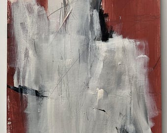 Pintura de técnica mixta sobre papel