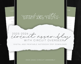 2025-2026 Assembly Notebook: Worship With Spirit and Truth (with CO) || Digital and Printable PDF Files, Goodnotes and Notability Compatible