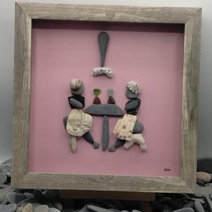 Pebble Art Friends, Pebble Art Girlfriends, Unique Pebble Art Gift For Friend, Pebble Art Girls, Handmade Pebble Art Gift, Rock Art Girls