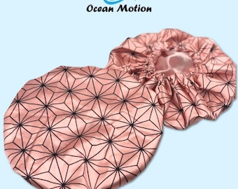 Roze abstracte satijnen anime-motorkap van Ocean Motion