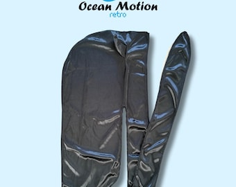 Zwarte gehoornde zijdeachtige Durag, cosplay-durag, anime-durag