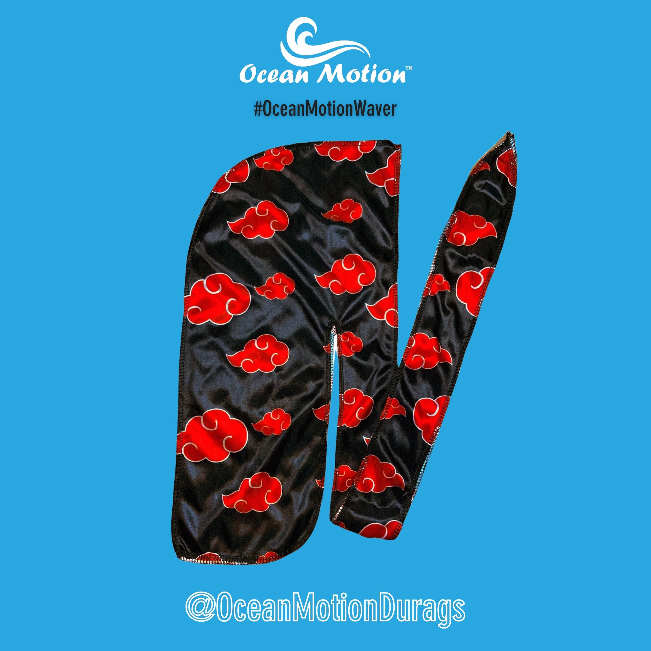 Red Cloud Durag, Silk Durag, Satin Durag, Designer Durag, Black Owned