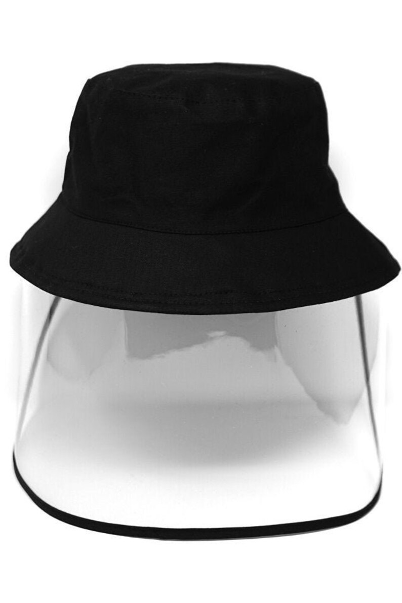 Adult PVC Shield Clear Visor Bucket Hat with Optional Velcro Etsy