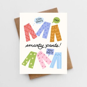 Smarty pants graduation card