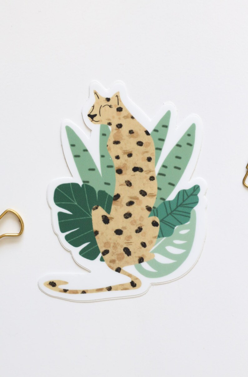 Cheetah Sticker - Etsy