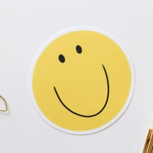 Smiley face sticker