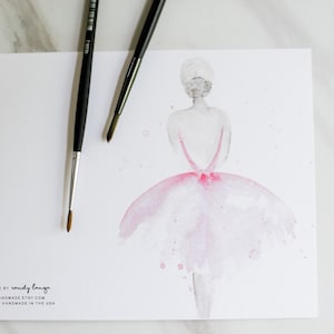 ROSA BALLERINA | Klappkarten mit Umschlag