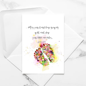 CARTÃO DE PARABÉNS PARA BEBÊ | Novo bebê, Cartão de bebê exclusivo, Cartões de saudação em aquarela com envelope
