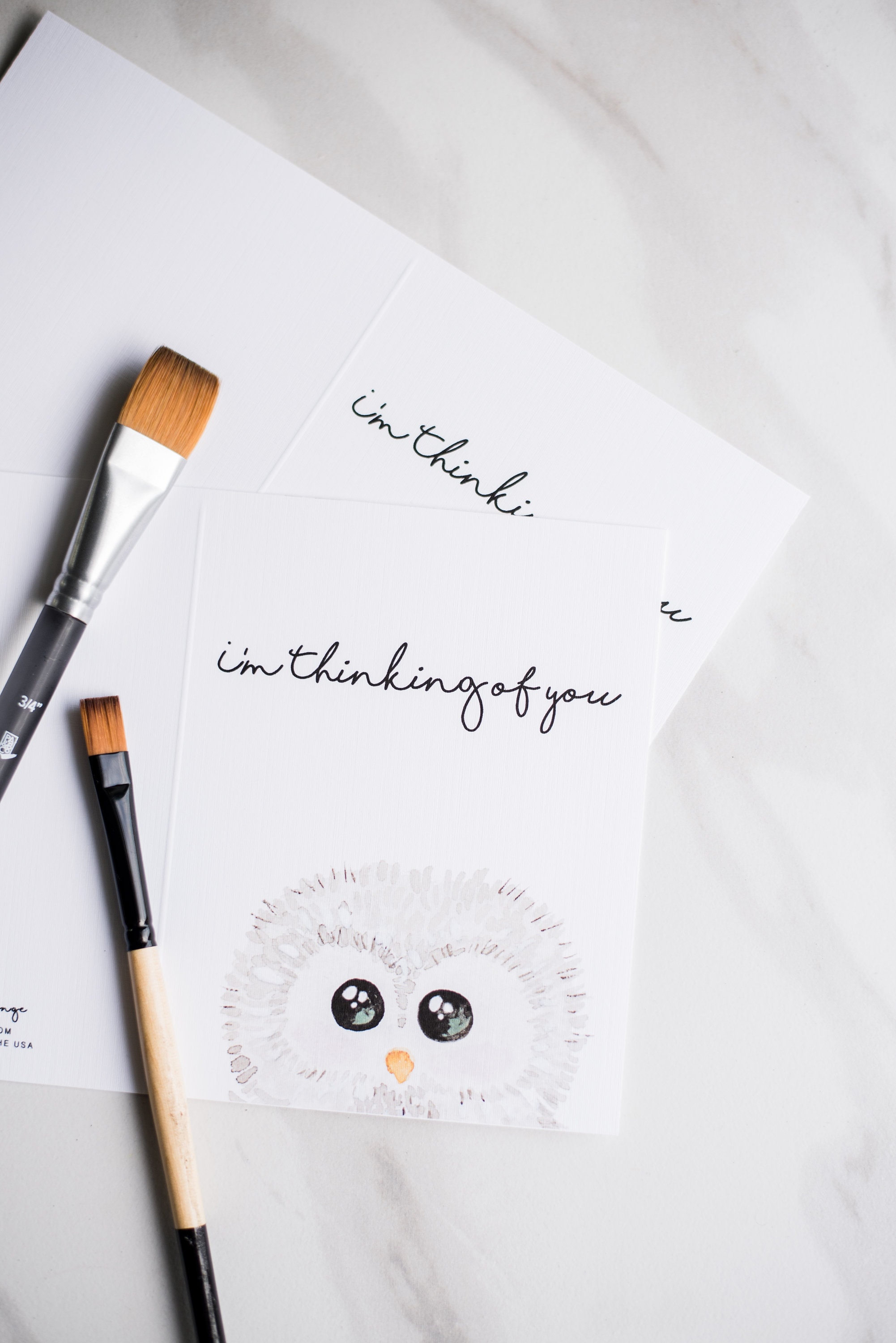 THINKING of YOU OWL | Cute Owl, Thinking of You Card, Miss You, Social ...