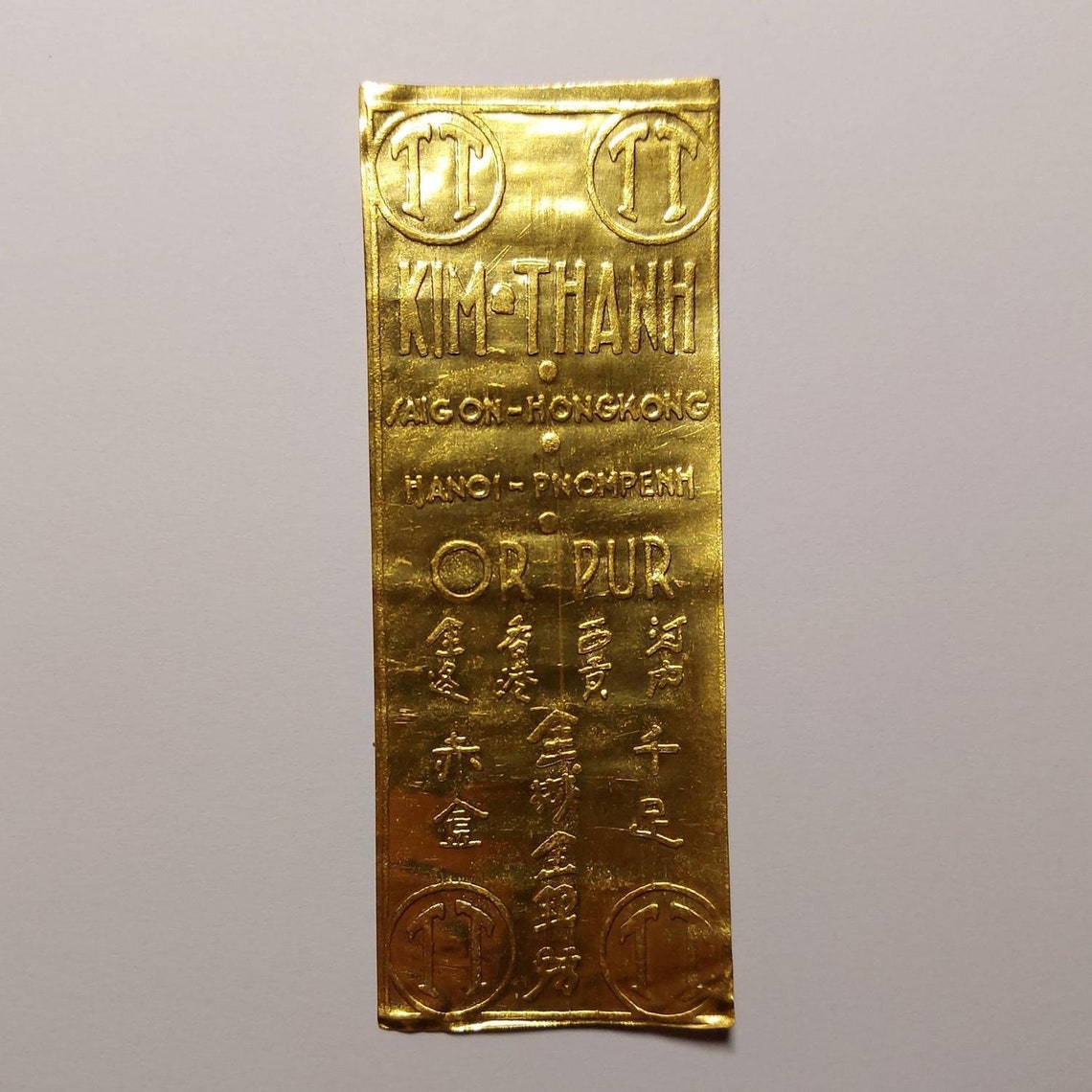 KimThanh Vietnamese .9999 Pure Gold Bars Refugee Gold Bars Etsy