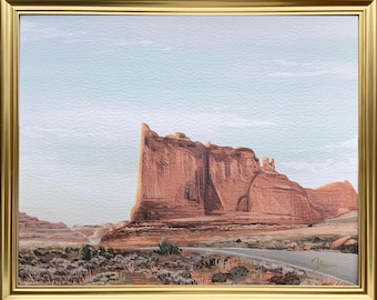 8x10 Desert painting Art Print, Nature Print, Landscape Art, Southwest Art Print, Southwest Painting