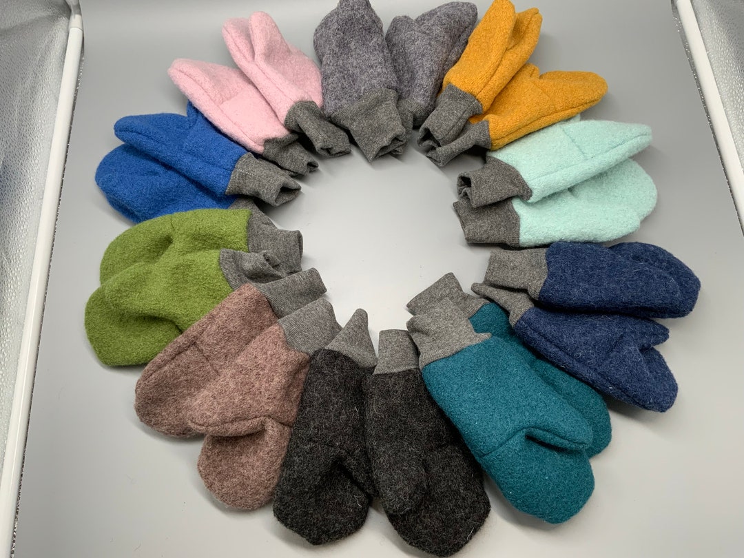 4 Paar Kinder Wollhandschuhe - Winterhandschuhe Bun Produktbild-Vorschau 7