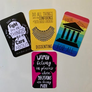 RBG, Ruth Bader Ginsburg Inspired Flat Magnet Bundle