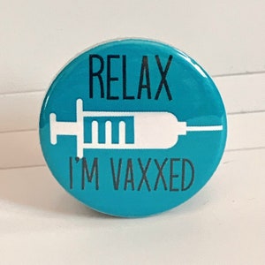Vaccination Pin, Badge, Magnet
