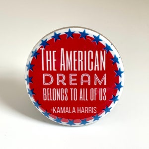 Kamala Harris Inspired Pin Pinback Magnet Badge