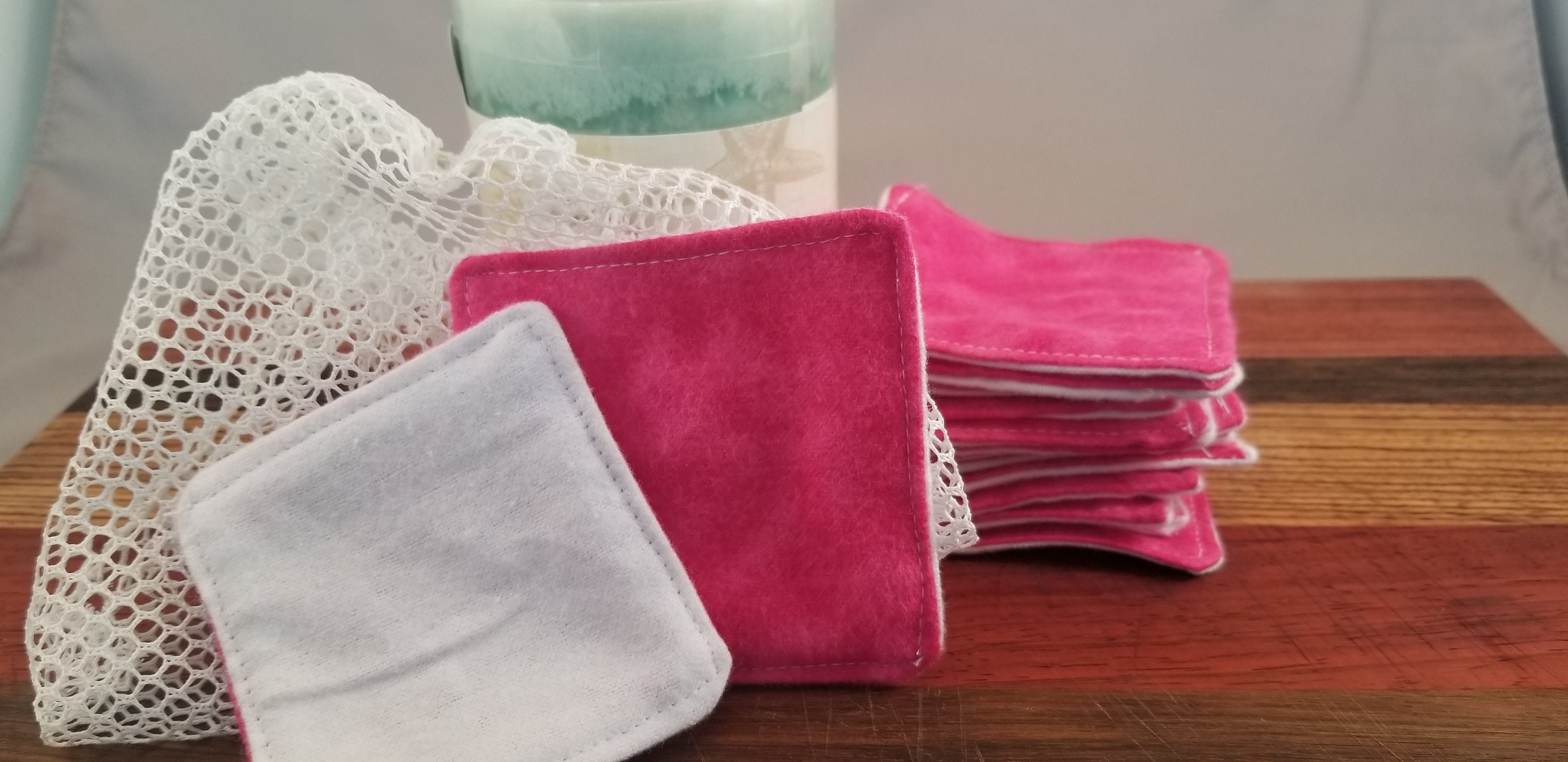 Reusable Cotton Face Pads 15 Pads Includes Mesh Wash Bag Hot Etsy