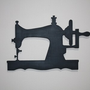 Wooden Sewing Machine Silhouette - 3
