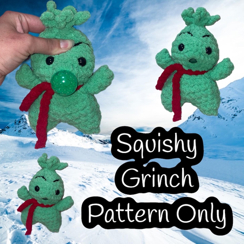 Squishy Mr. Green Pattern Cute Simple Crochet Soft Baby Bernat Blanket