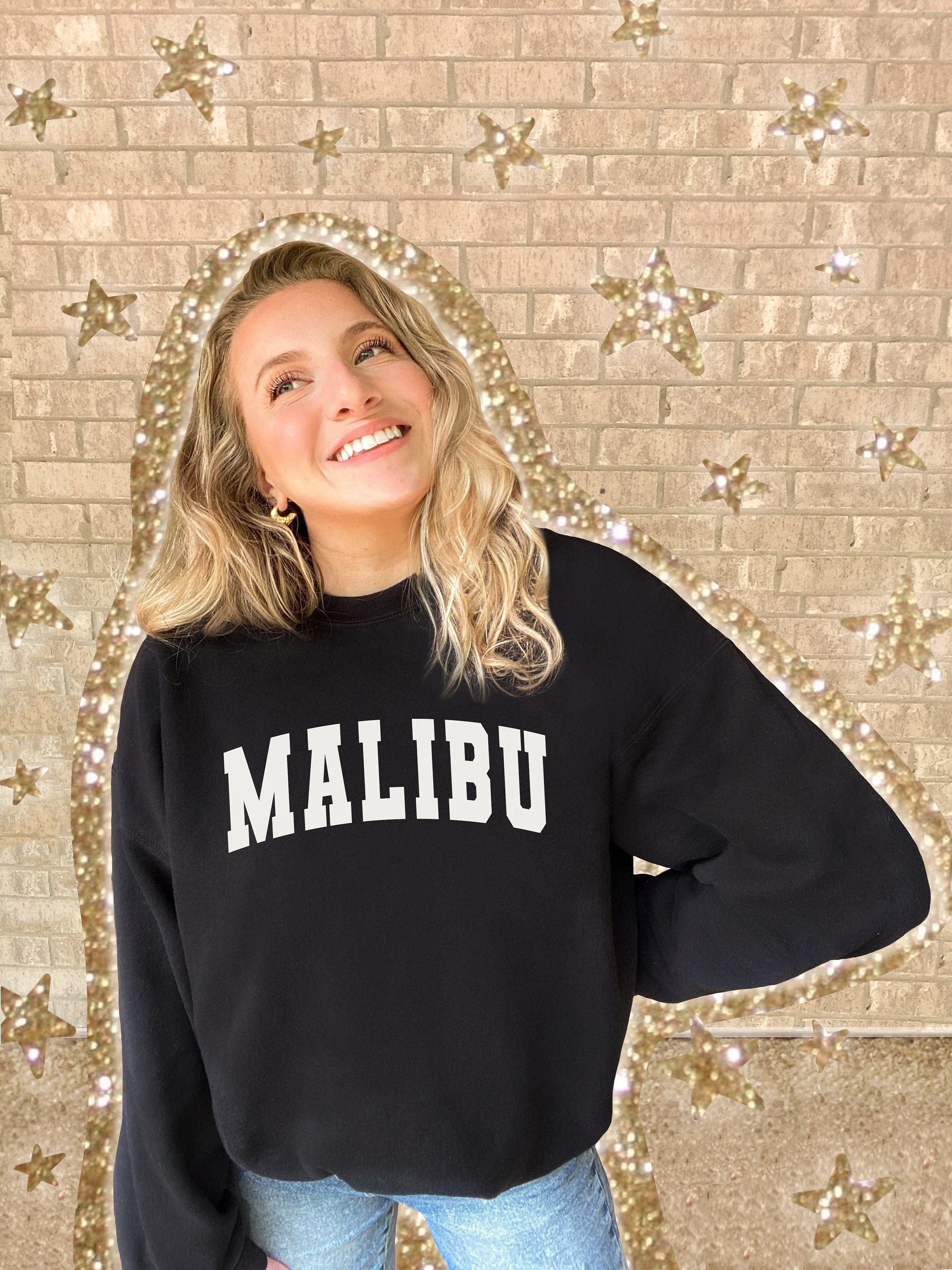 Malibu California Sweatshirt Malibu Sweatshirt Brandy | Etsy
