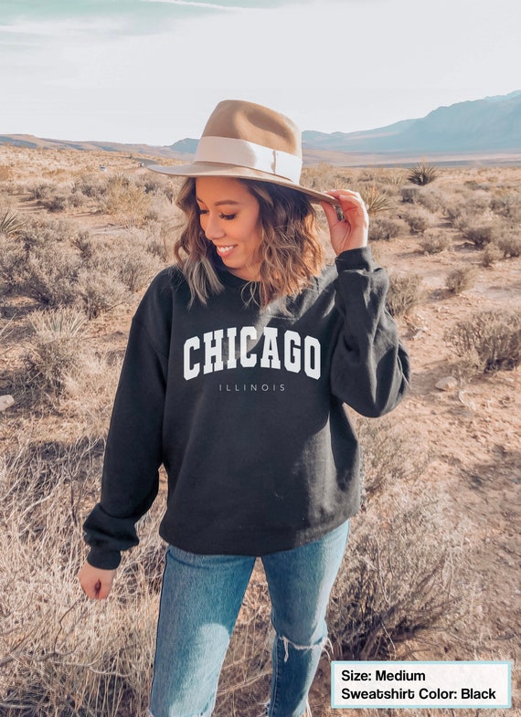 Chicago Varsity Crewneck Sweatshirt Chicago Sweatshirt Brandy