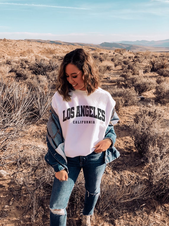 Los Angeles California Sweatshirt Los Angeles Sweatshirt Brandy Melville  Inspired LA Crewneck Vintage Crewneck Vintage LA Sweater 