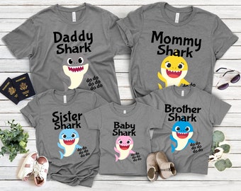 Baby Shark Birthday Shirt Etsy Baby Shark Birthday Shirt Etsy