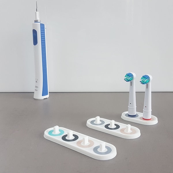 Supporto per testina Oral-B / Philips Sonicare, versione 2.0, stampato in 3D