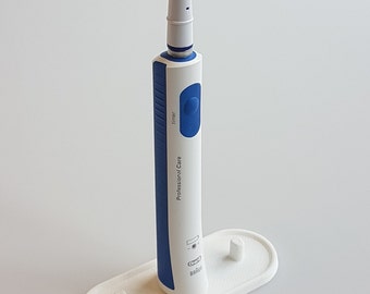 Oral-B electric toothbrush holder / stand with drip tray, 3D printed