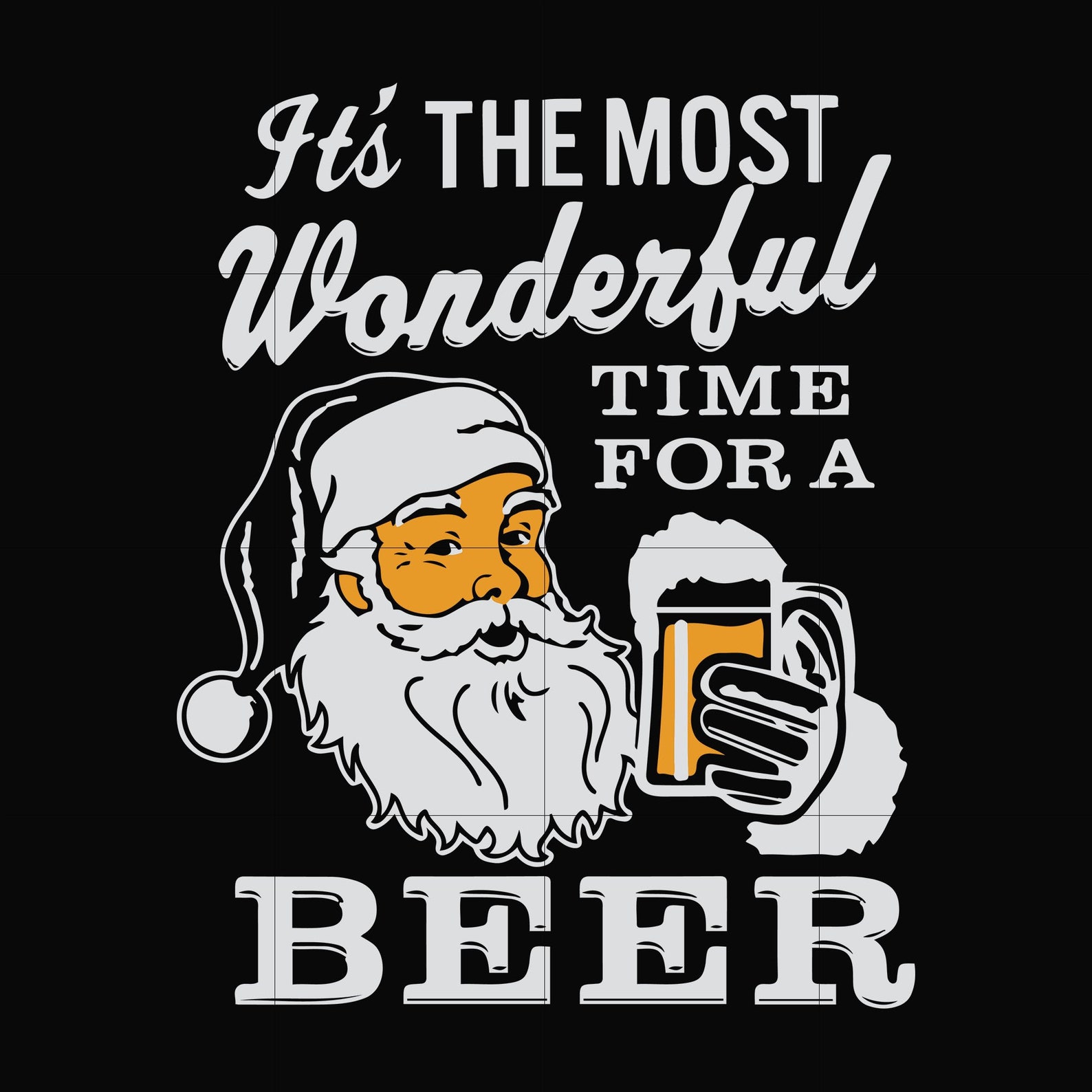 It's the most wonderful time for a beer svg christmas svg Etsy