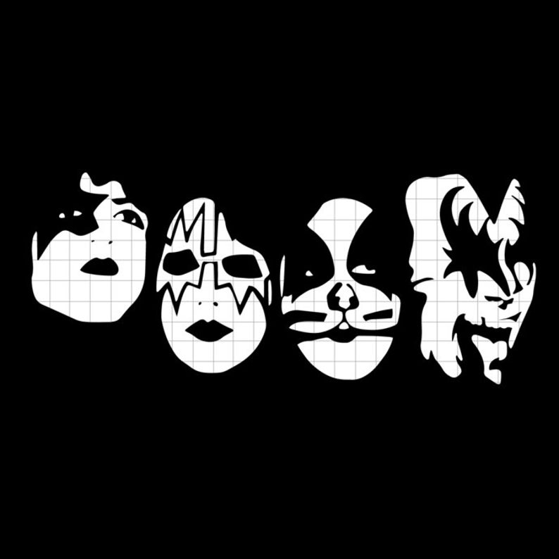 Rock Band Kiss svg png dxf svg files for Cricut and | Etsy