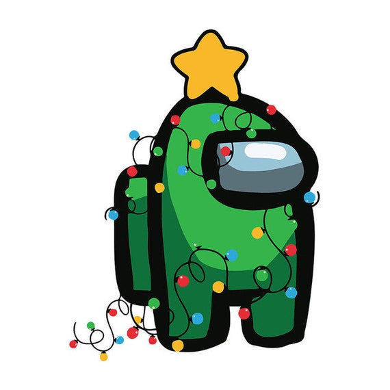 Among Christmas Svg Green Among Us Imposter Among Impostor Etsy