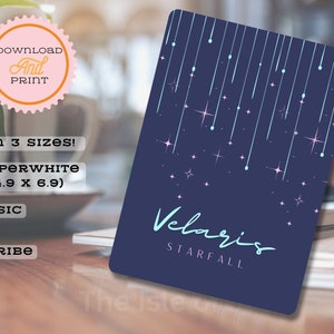 Velaris Starfall | Printable Kindle Case Inserts | Kindle Paperwhite 11th Gen | Kindle Scribe | Kindle Basic | Digital DOWNLOAD