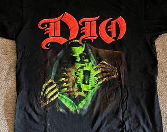 Camiseta oficial de la gira de Dio 'Killing the Dragon Tour 2002', talla grande