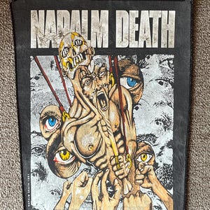 Napalm Death &#39;Mass Appeal Madness&#39; original vintage back patch