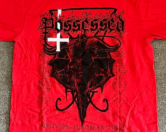 Camiseta oficial de la gira 'Oblivion European Tour' de Possessed, talla grande