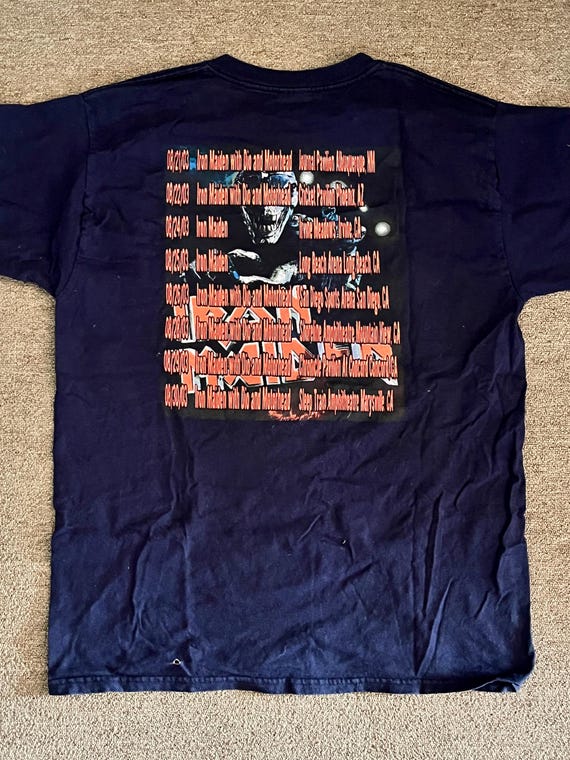 Iron Maiden 'brave New World' Original Vintage Tour Shirt - Etsy