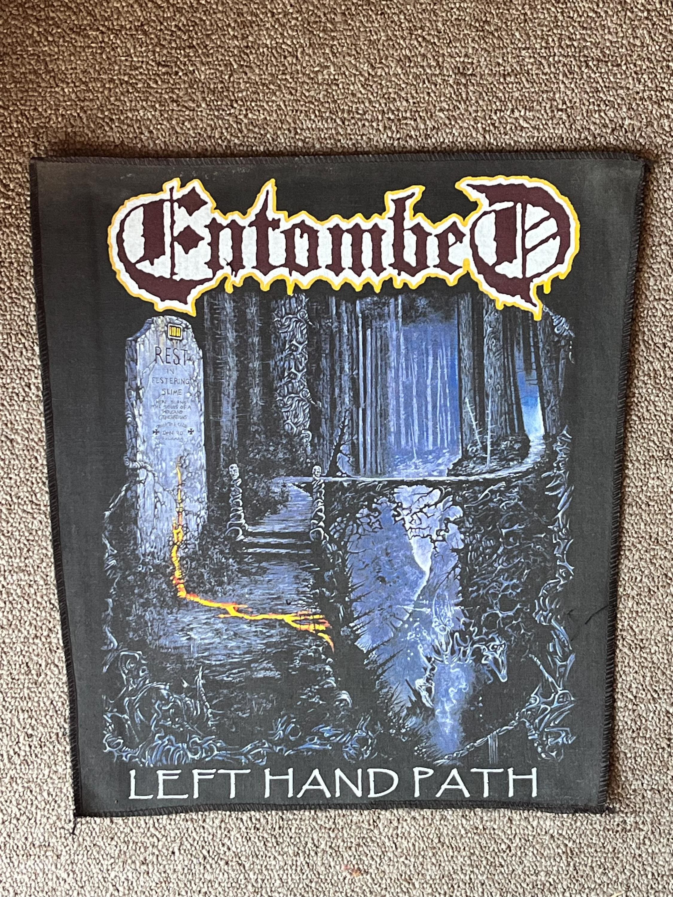 Entombed 'left Hand Path' Vintage Back Patch - Etsy