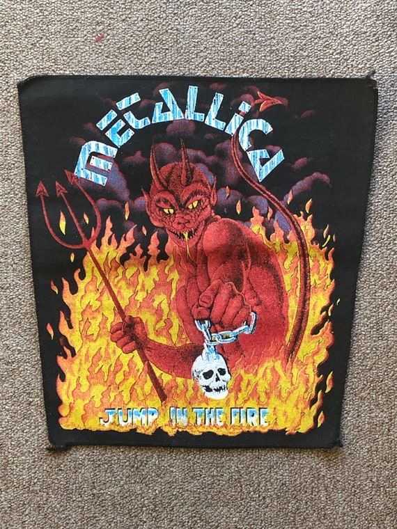 Metallica 'jump in the Fire' Vintage Boot Back Patch - Etsy