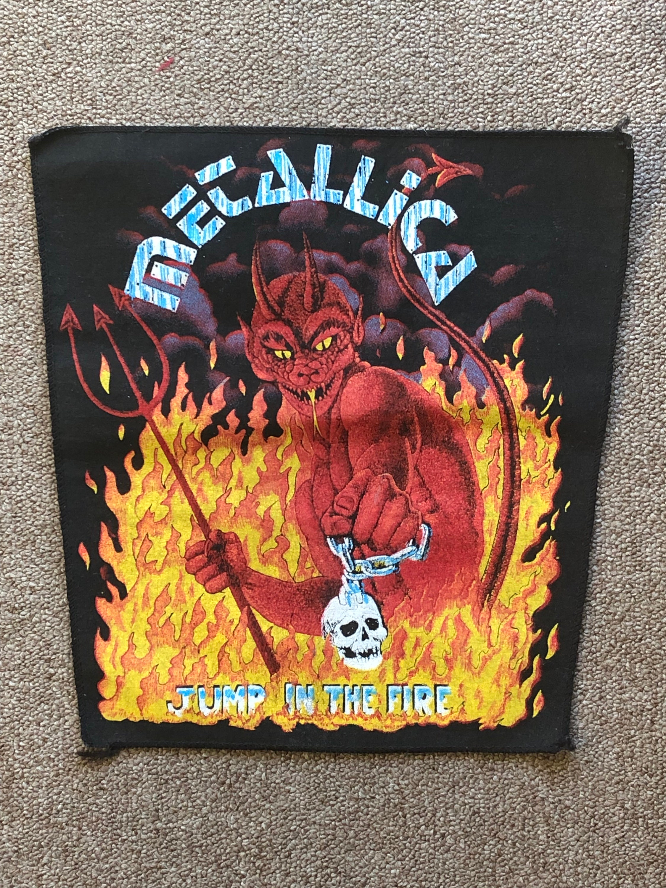 Metallica 'jump in the Fire' Vintage Boot Back Patch - Etsy