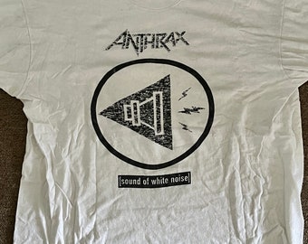 Anthrax 'Sound of White Noise' original vintage tour shirt, size Large