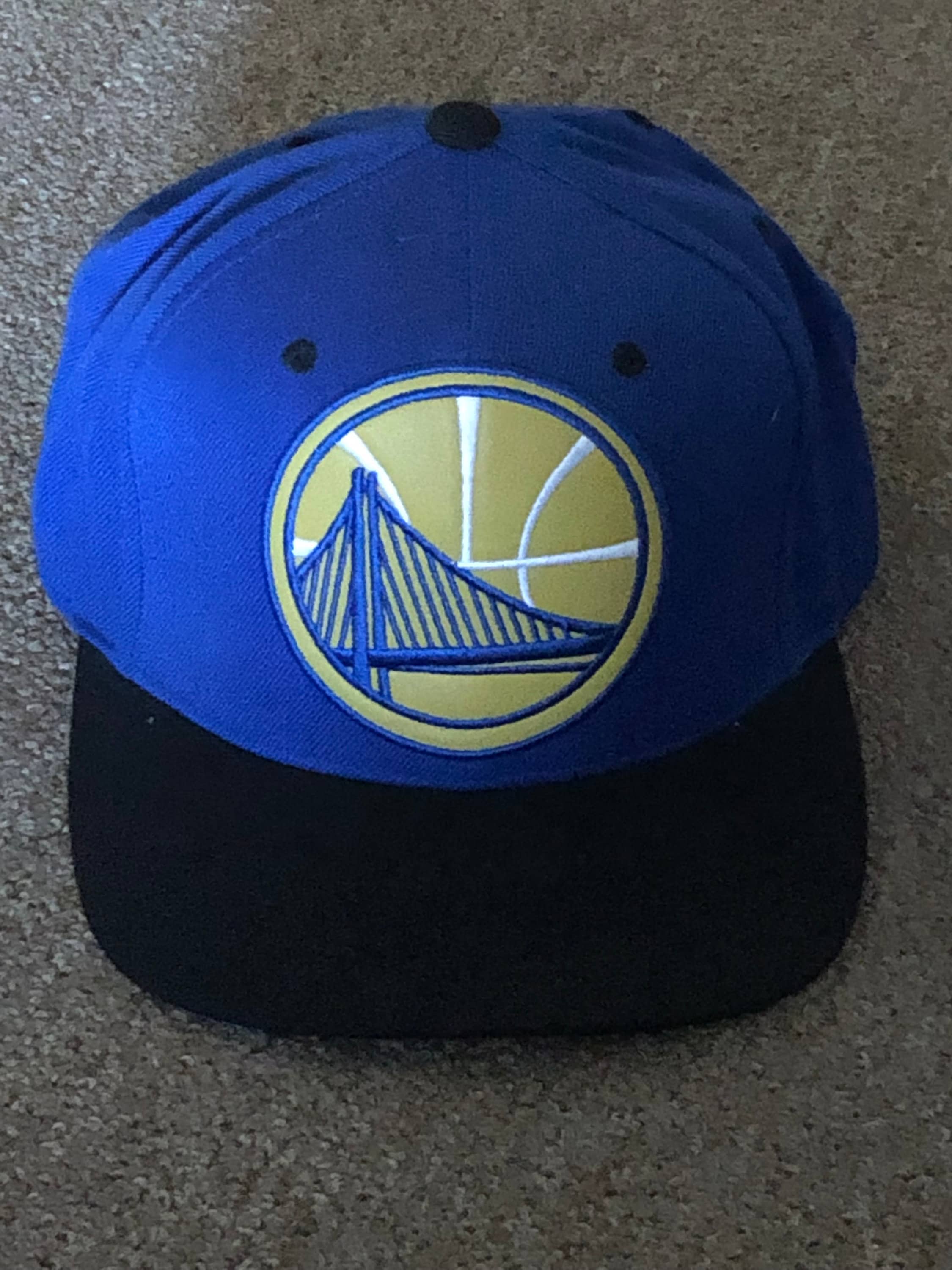 Mitchell and Ness Adult Golden State Warriors Big Face Adjustable