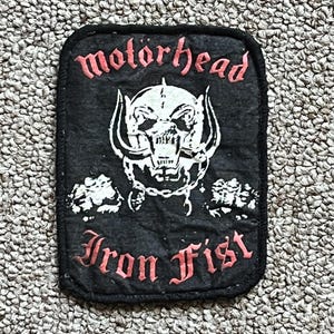 Motorhead &#39;Iron Fist&#39; original vintage patch