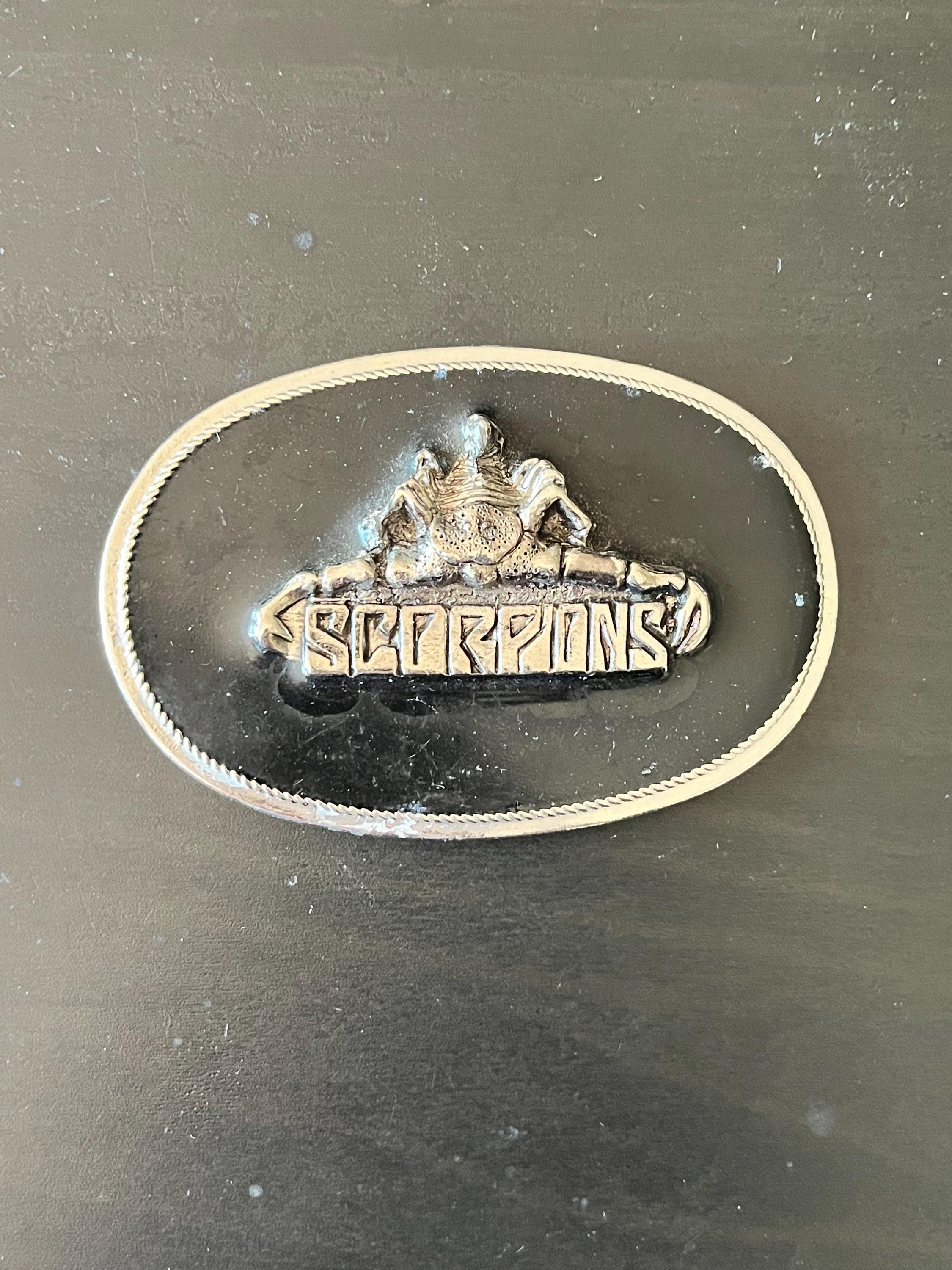 Scorpions original vintage silver belt buckle
