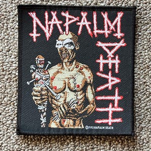 Napalm Death &#39;Utopia Banished&#39; original vintage patch