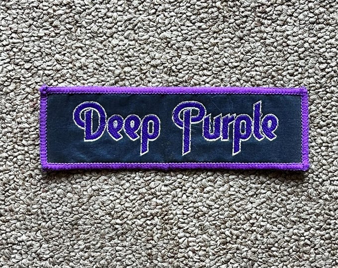 Deep Purple Original Vintage Logo Strip Patch - Etsy