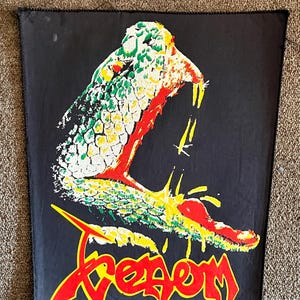 Venom vintage boot back patch