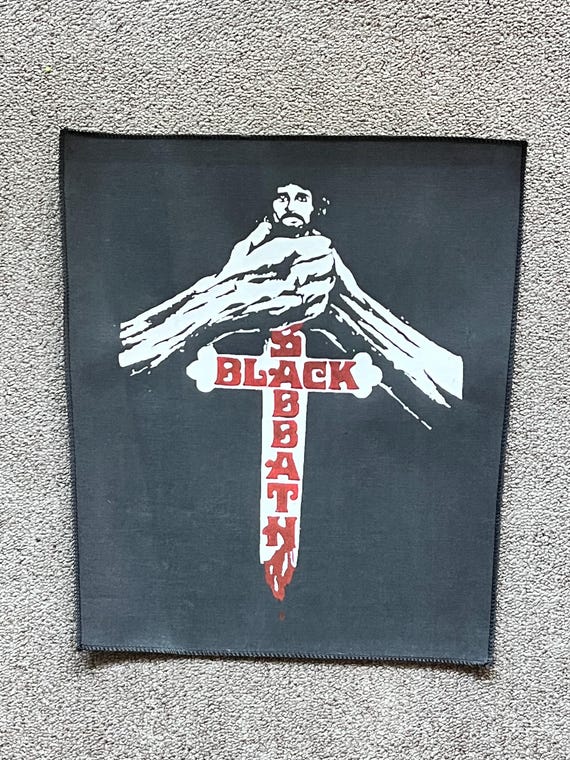 Black Sabbath fan made back patch - image 1
