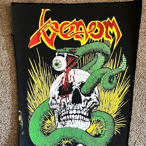 Venom vintage boot back patch