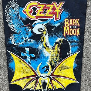 Ozzy Osbourne 'Bark at the Moon' original vintage back patch