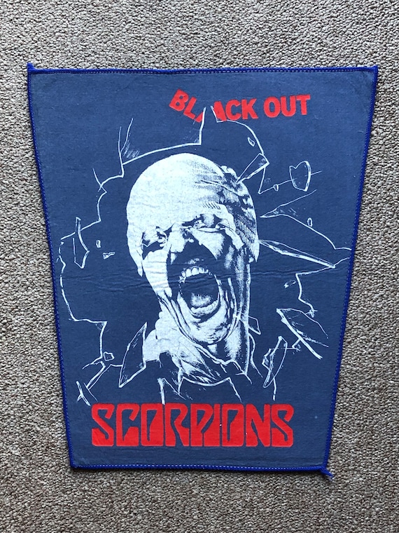 Scorpions 'Blackout' original vintage back patch